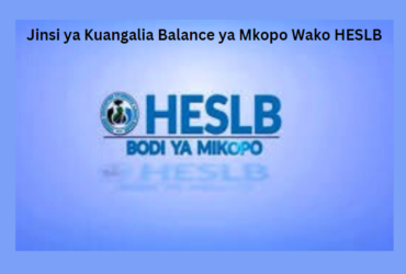 Jinsi ya Kuangalia Balance ya Mkopo Wako HESLB