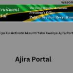 Jinsi ya Ku-Activate Akaunti Yako Kwenye Ajira Portal