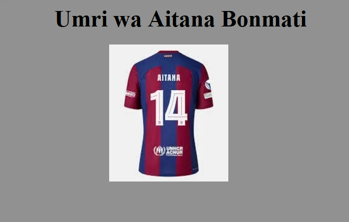 Umri wa Aitana Bonmati