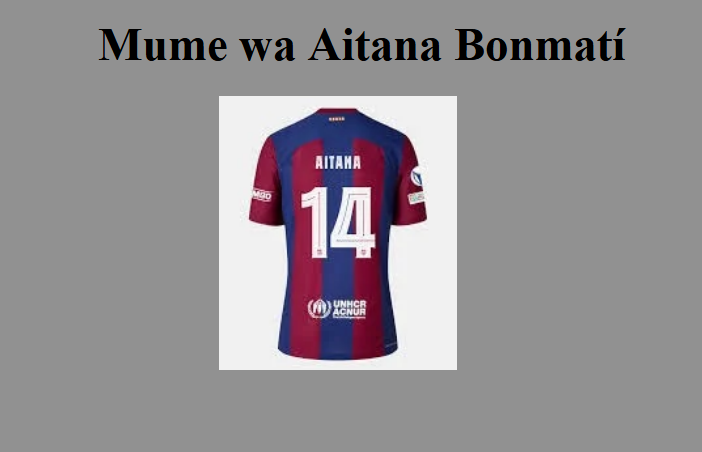 Mume wa Aitana Bonmatí