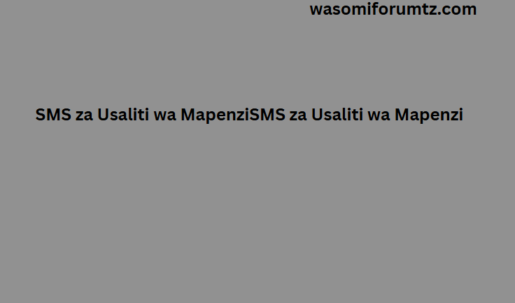 SMS za Usaliti wa Mapenzi