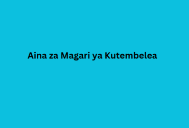 Aina za Magari ya Kutembelea