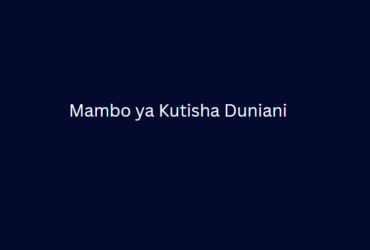Mambo ya Kutisha Duniani