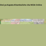 Jinsi ya Kupata Kitambulisho cha NIDA Online