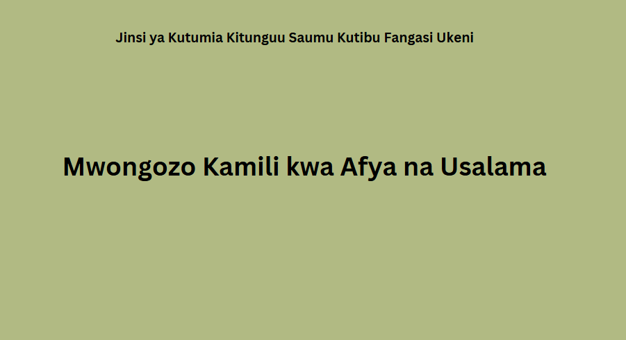 Jinsi ya Kutumia Kitunguu Saumu Kutibu Fangasi Ukeni