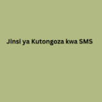 Jinsi ya Kutongoza kwa SMS