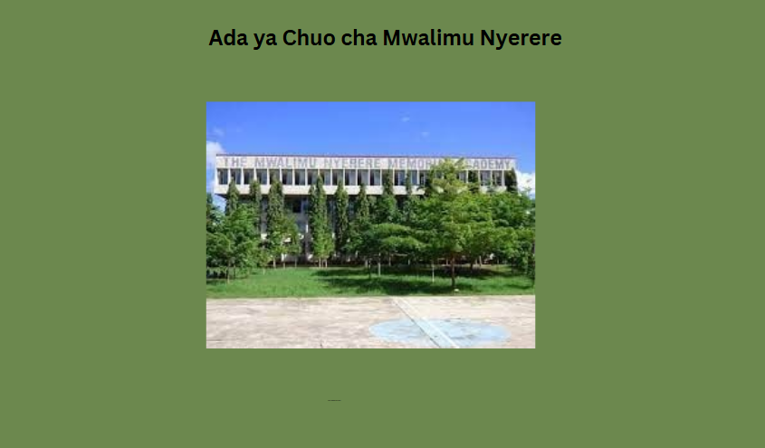 Ada ya Chuo cha Mwalimu Nyerere