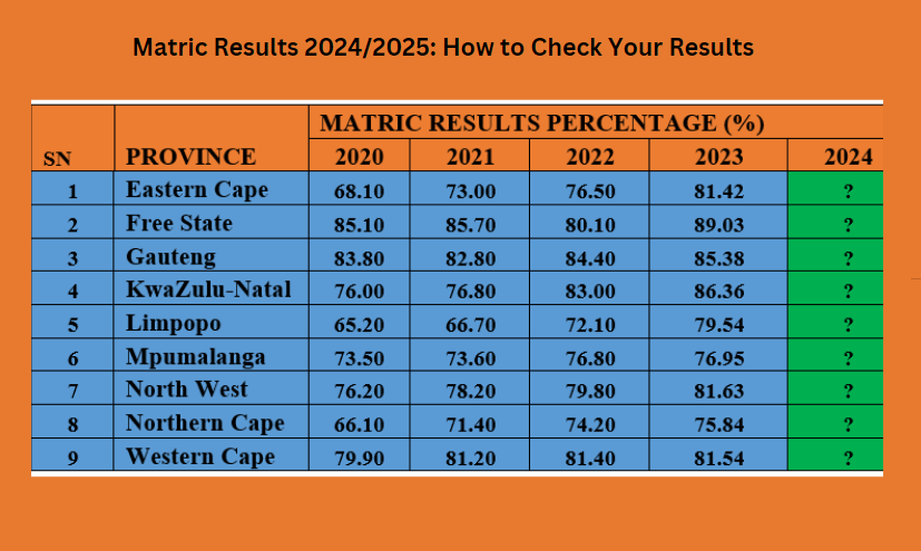 Matric Results 2024